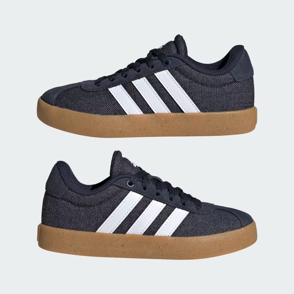 adidas VL Court 3.0 Legend Ink Cloud White Gum Shoes Kids Size 12.5 New With Box